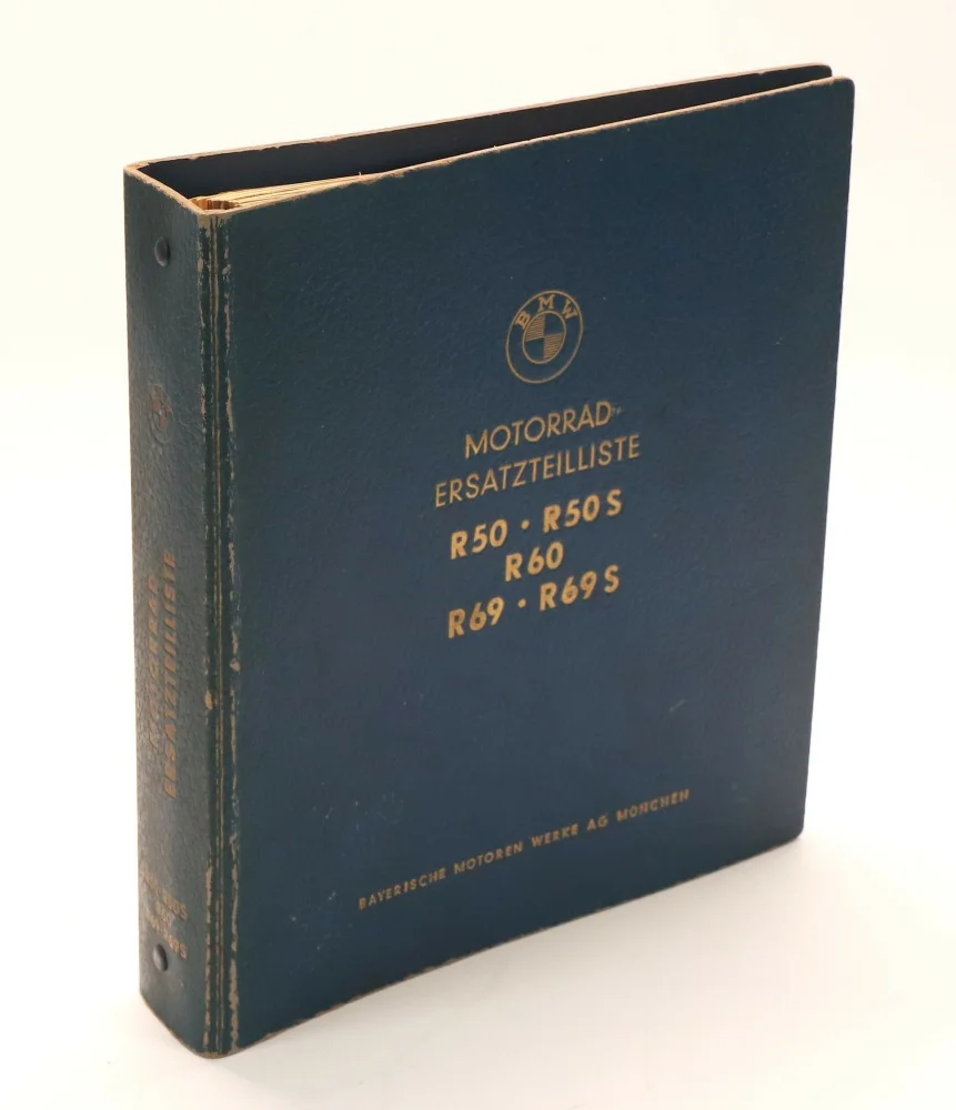 BMW R 50, R 50 S, R 60, R 69 and R 69 S Original Spare Parts List Catalog